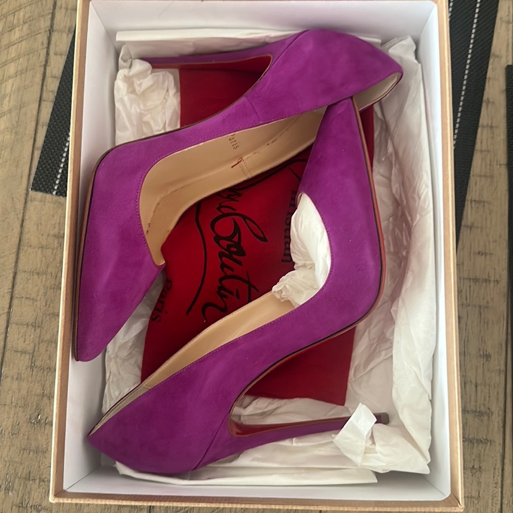 PURPLE CL HEELS